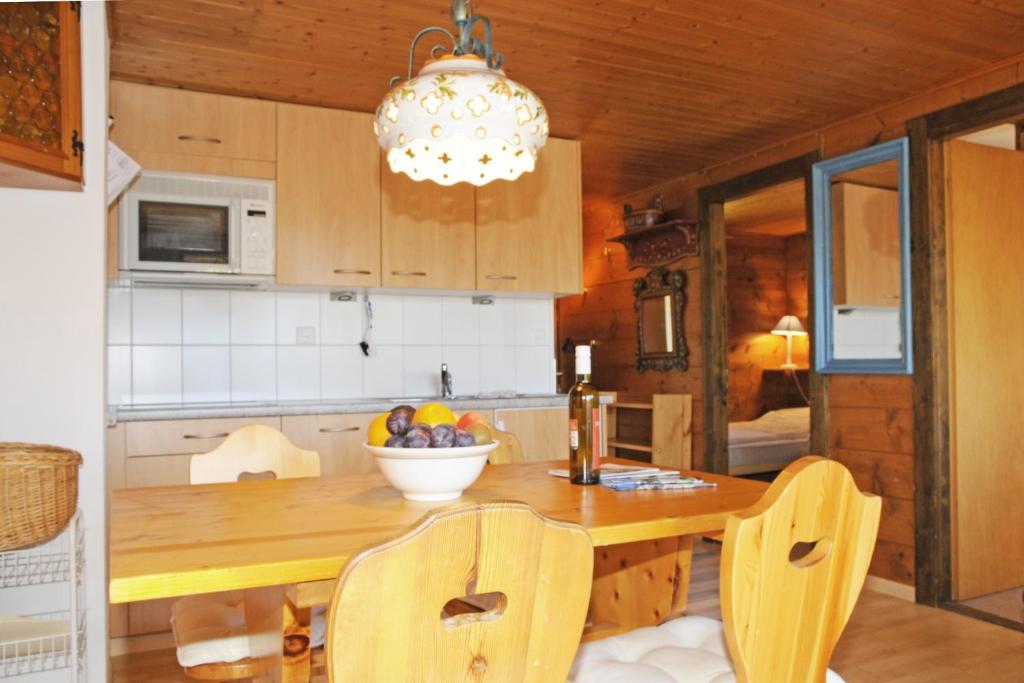Kuchyň nebo kuchyňský kout v ubytování Chalet Trollius