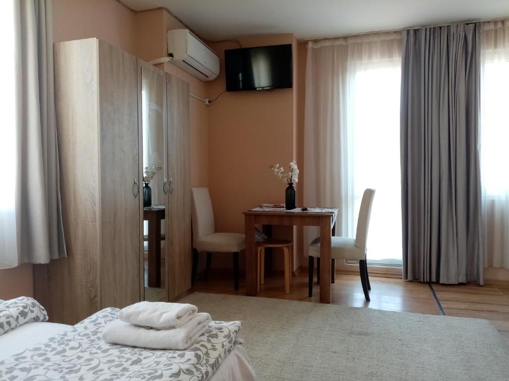 Postel nebo postele na pokoji v ubytování Benita Inn apartments