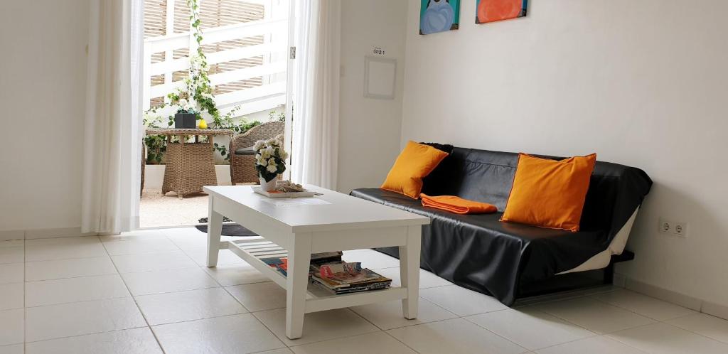 Posezení v ubytování A1 APARTMENT budget at JAN THIEL Curacao
