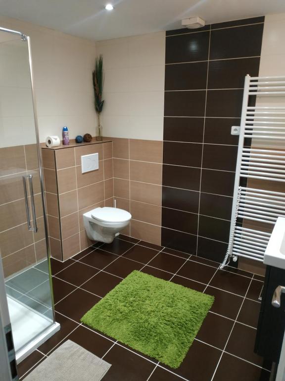 Koupelna v ubytování Ubytování s vyhlídkou