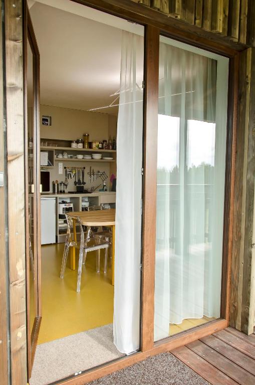 Kuchyň nebo kuchyňský kout v ubytování Apartmány Modřínová Archa s privátní saunou