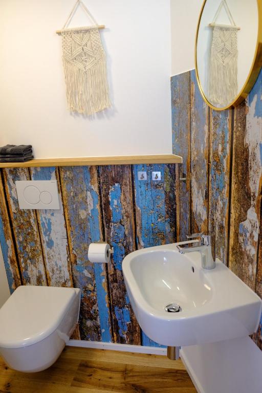 Koupelna v ubytování Hacienda Rooms