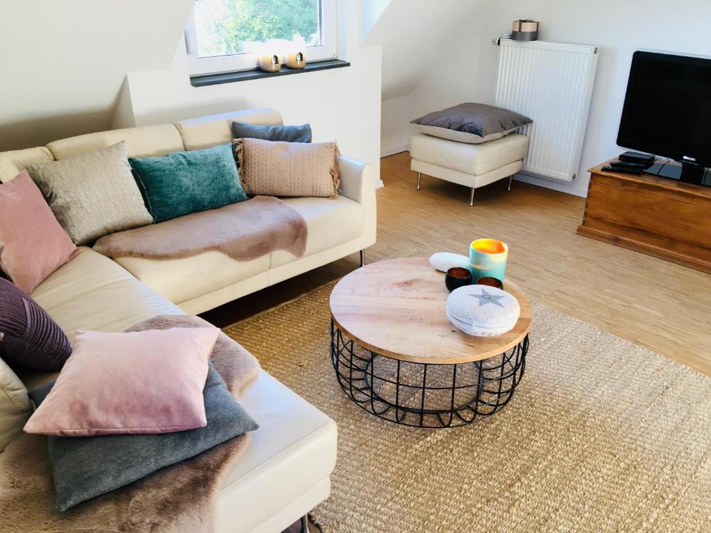 Posezení v ubytování Apartment Urlaubsrausch am Möhnesee