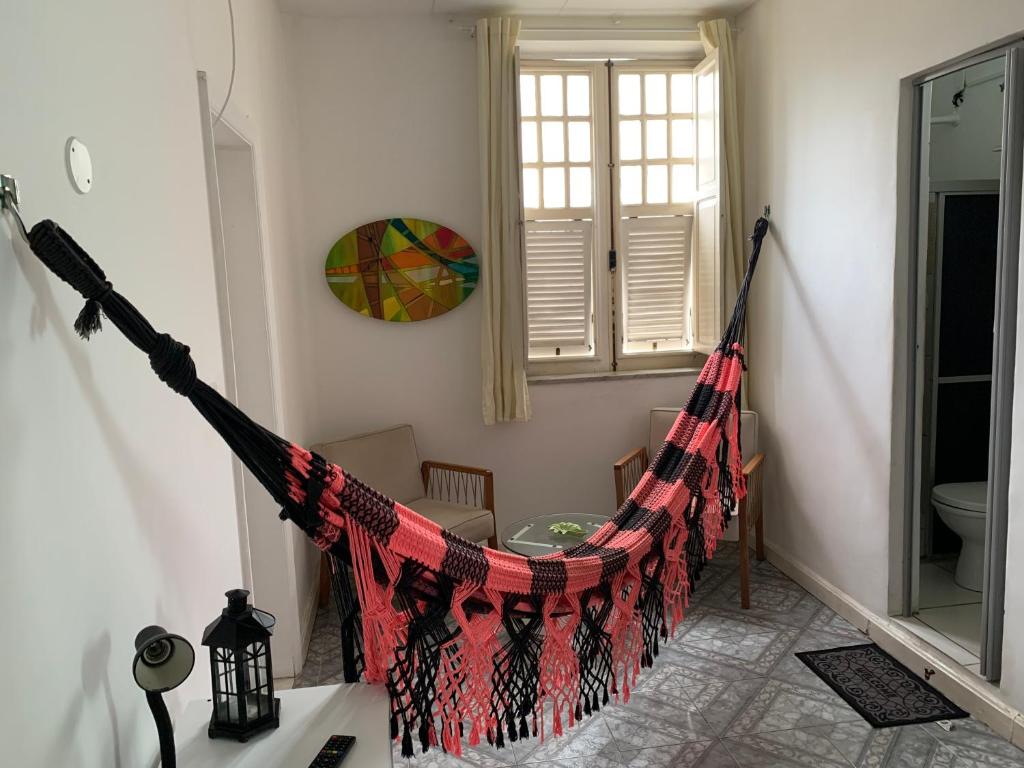 Posezení v ubytování Porto das Palmeiras Hostel