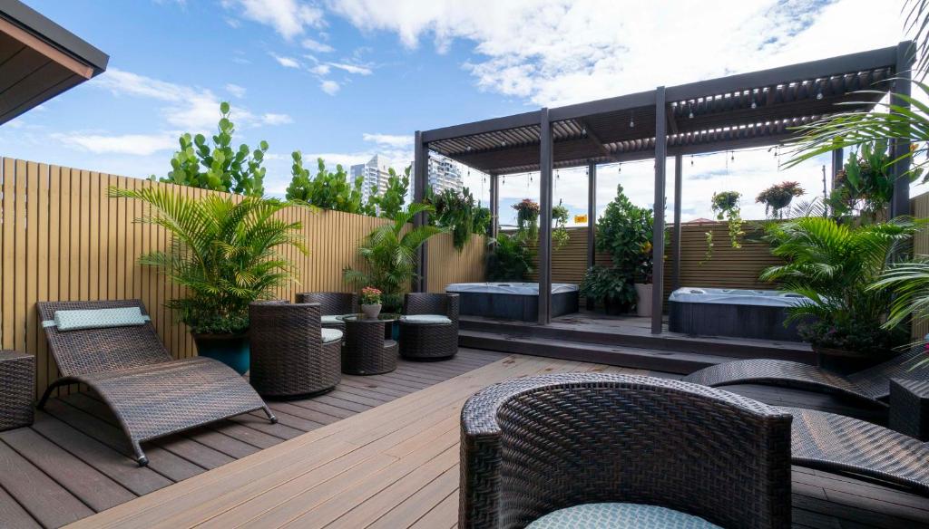 Patio nebo venkovní prostory v ubytování Grano de Oro Hotel