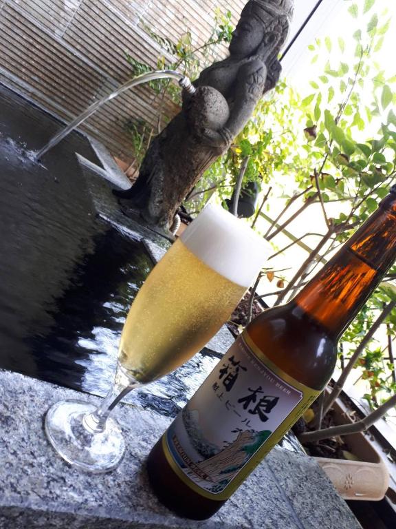 Nápoje v ubytování Balinese onsen ryokan Hakone Airu