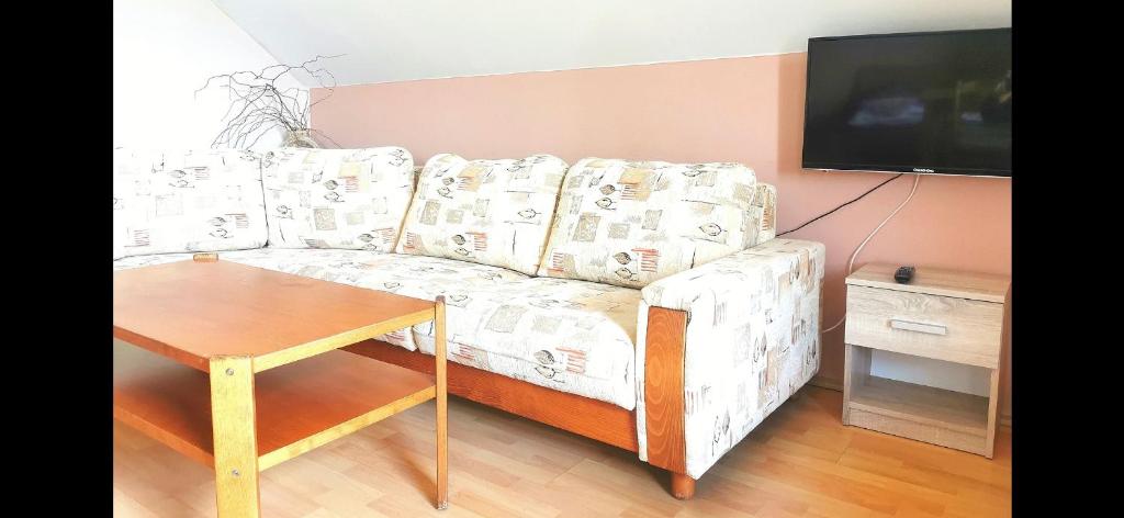 Postel nebo postele na pokoji v ubytování Penzion Kolovna