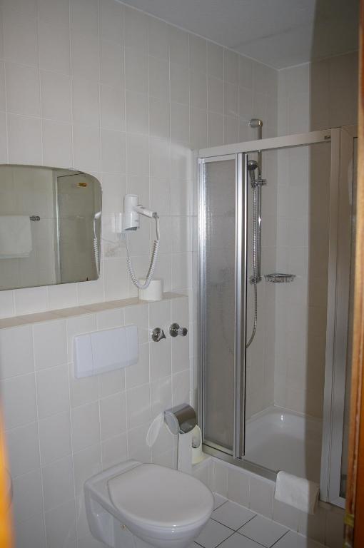 Koupelna v ubytování Hotel Herrenrest