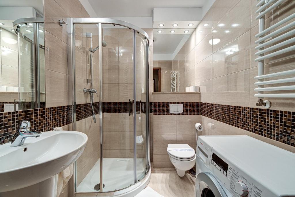 Koupelna v ubytování Apartamenty Zdrojowa