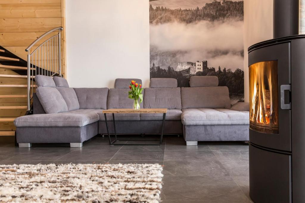 Posedenie v ubytovaní udanypobyt Apartamenty Czorsztyn