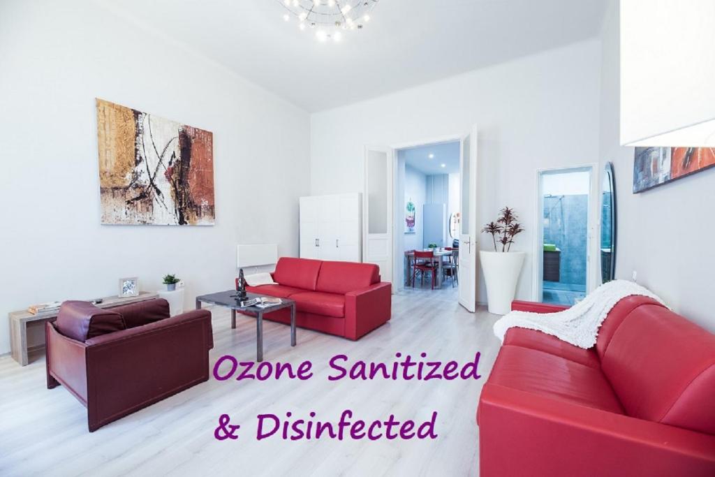 Posedenie v ubytovaní BudapestEasyFlat Oktogon Lux