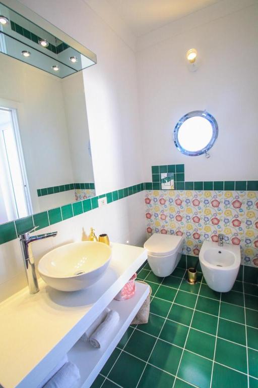 Koupelna v ubytování Casa Pesce