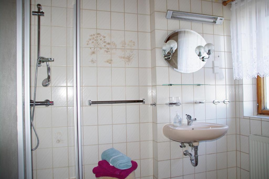Koupelna v ubytování Haus Strandlöper