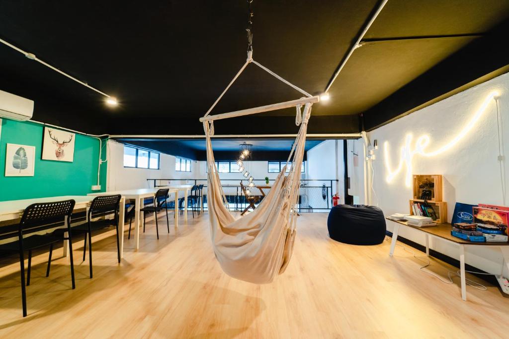 Posezení v ubytování Perfect Hub Semporna