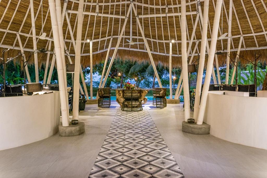 Zahrada ubytování Beach Villas Lombok