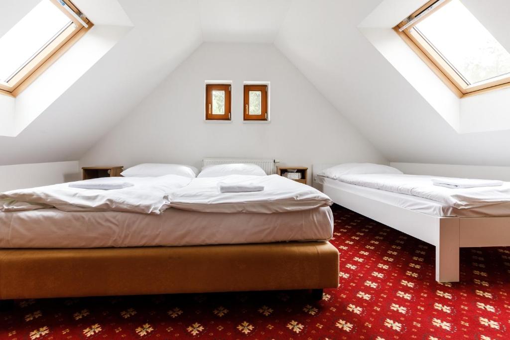 Letto o letti in una camera di Farma Hory