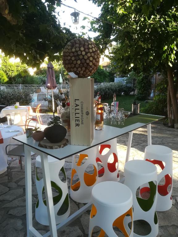 Zahrada ubytování Auberge de la Cauquiere