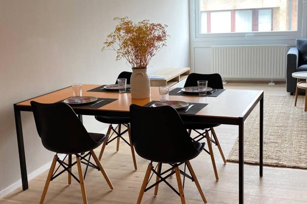 Posezení v ubytování modern appartement near beach in Knokke