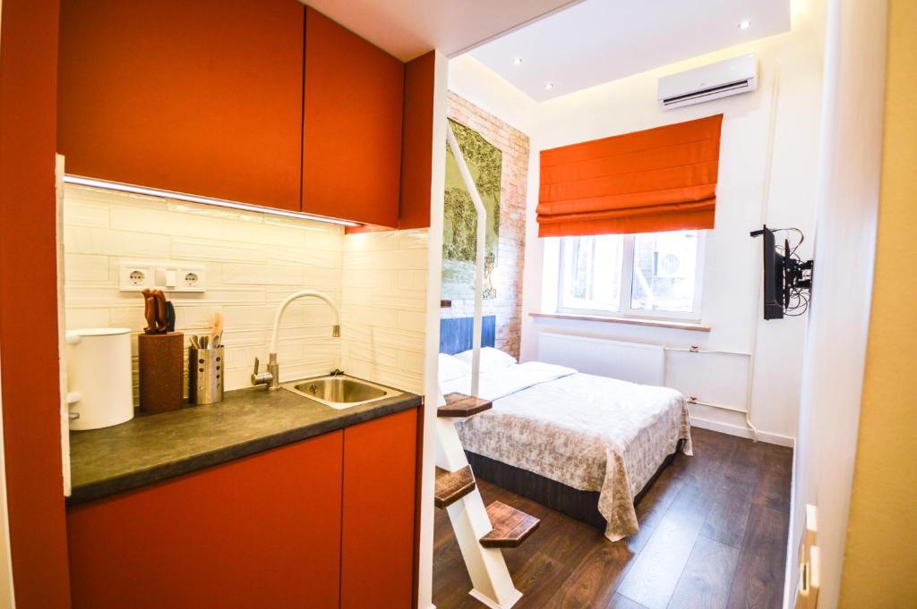 Kyiv Art Apartments near Golden Gate - Habitación Cuádruple Superior