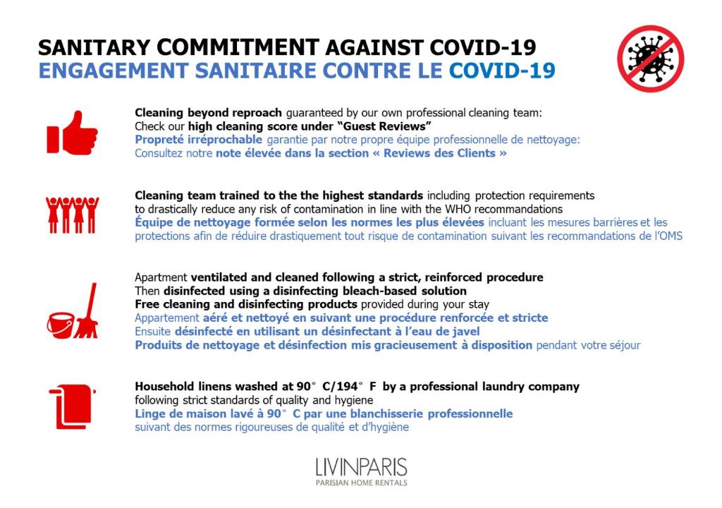 a screenshot of a document with the emergency management estimate committee le corps logo at LivinParis - Luxury 3 Bedrooms République I in Paris