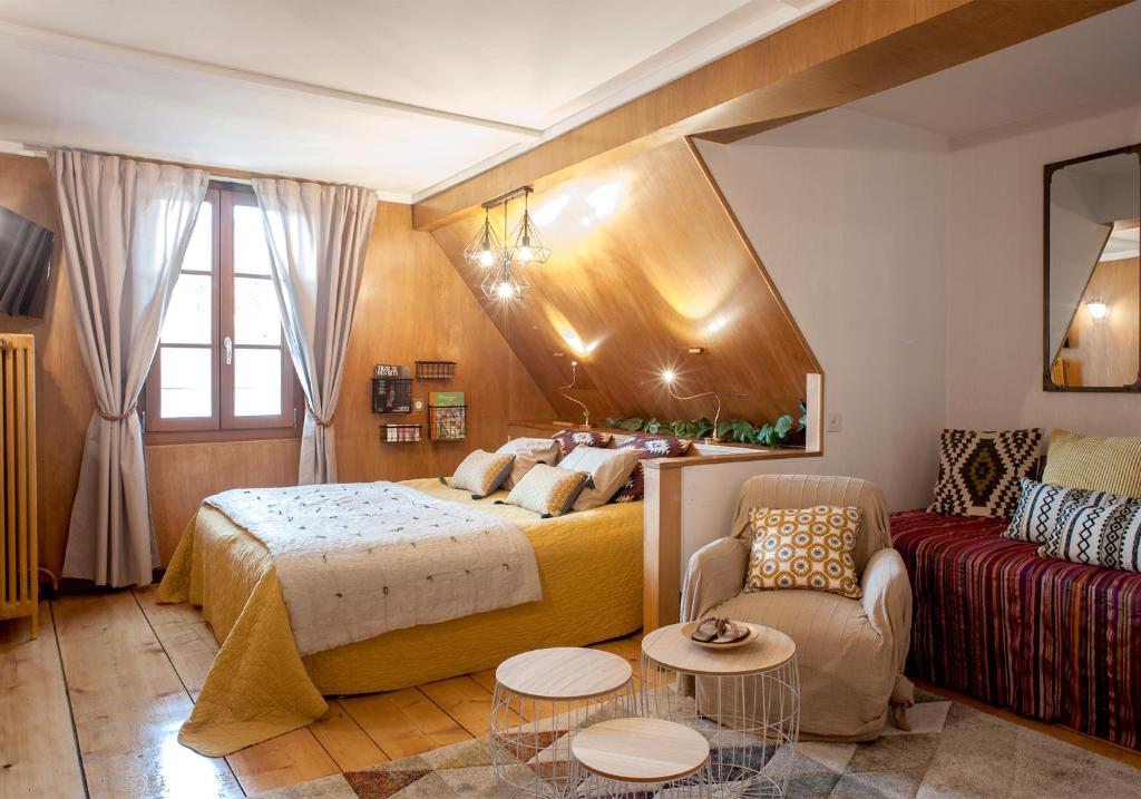 Postel nebo postele na pokoji v ubytování Maison DuBois