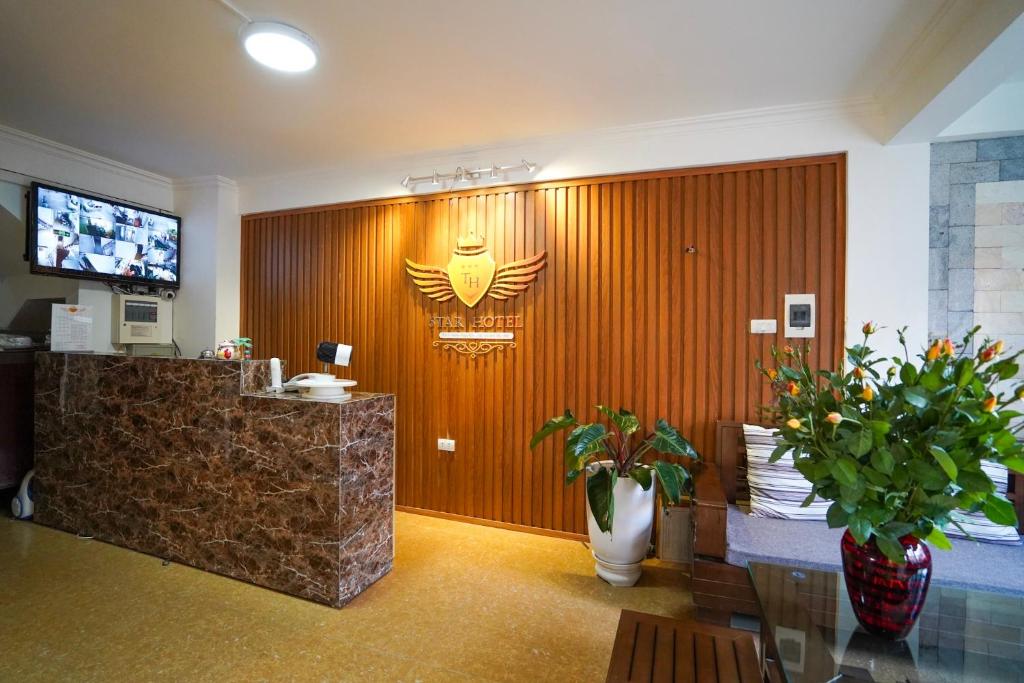 TV a/nebo společenská místnost v ubytování Hanoi Star Hotel