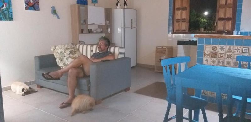 Posezení v ubytování Casa na Praia com Piscina