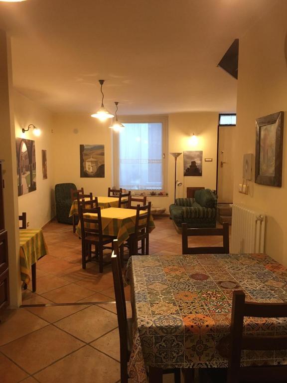 Posezení v ubytování La Casetta Di Atri