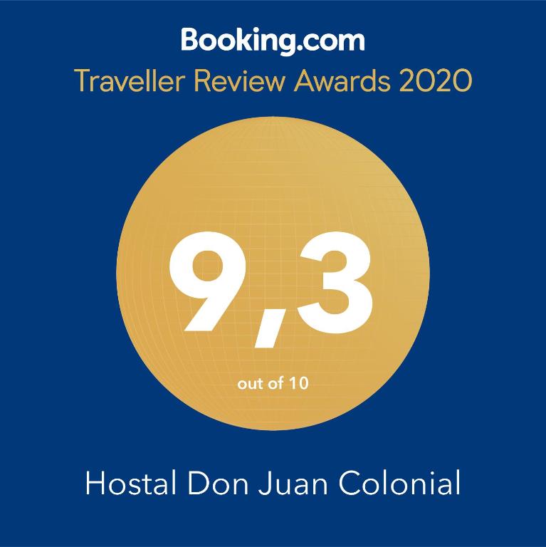 Certifikát, hodnocení, plakát nebo jiný dokument vystavený v ubytování Hotel Don Juan Colonial