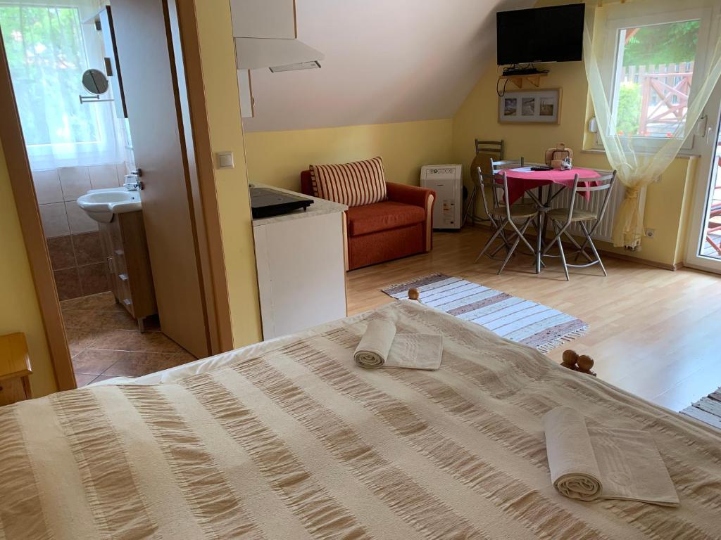 Telewizja i/lub zestaw kina domowego w obiekcie HolidaySport Haus