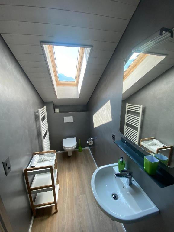 Koupelna v ubytování B&B Cà Nosa
