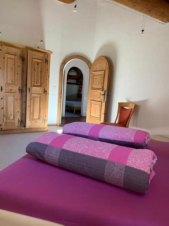 Postel nebo postele na pokoji v ubytování Ferienwohnung Jalet