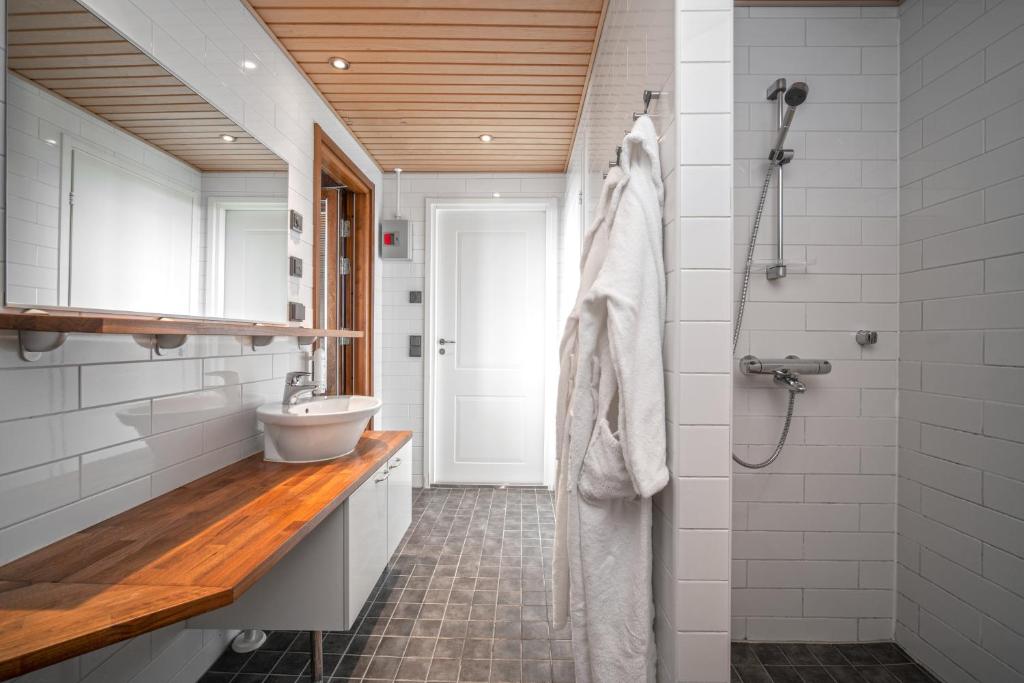 Koupelna v ubytování Ski-Inn RukaVillage