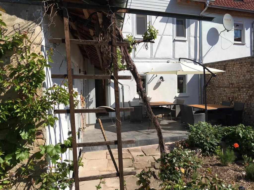 Zahrada ubytování Ferienhaus unterm Schiefen Turm