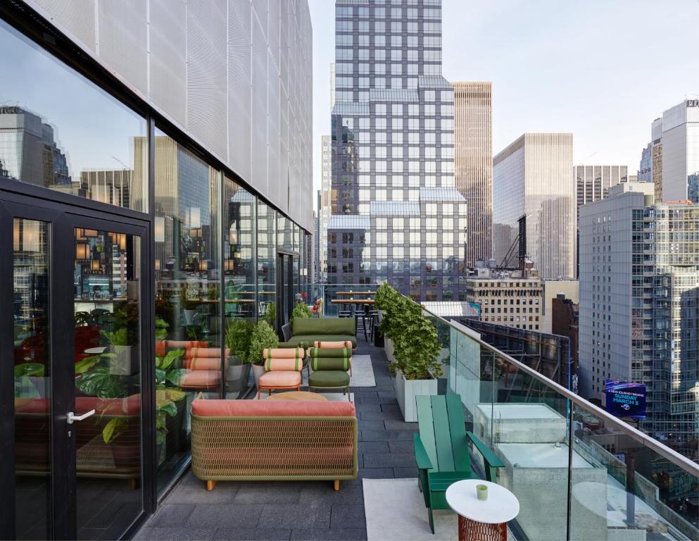 Balkón nebo terasa v ubytování citizenM New York Times Square