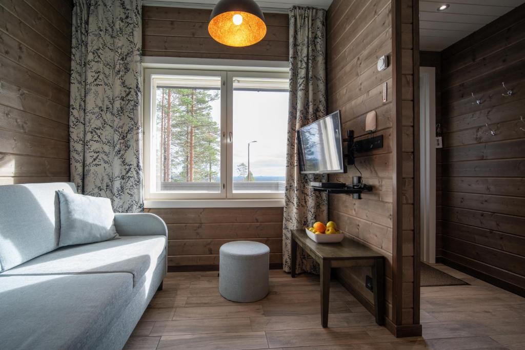 TV a/nebo společenská místnost v ubytování Ski-Inn PyhäLinna