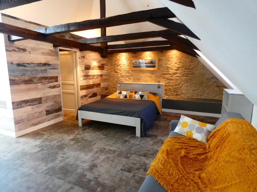 Posezení v ubytování Auberge du Lac