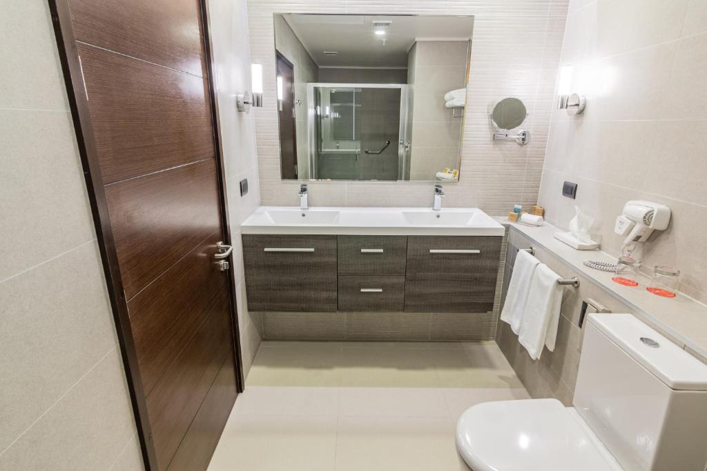 Koupelna v ubytování MDS Hotel Chillan