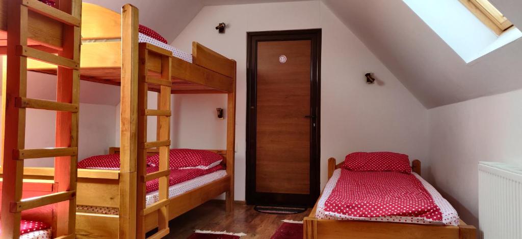 Postel nebo postele na pokoji v ubytování Tünde Vendégház