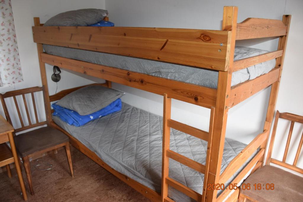 Palanda nebo palandy na pokoji v ubytování Kapellskärs camping