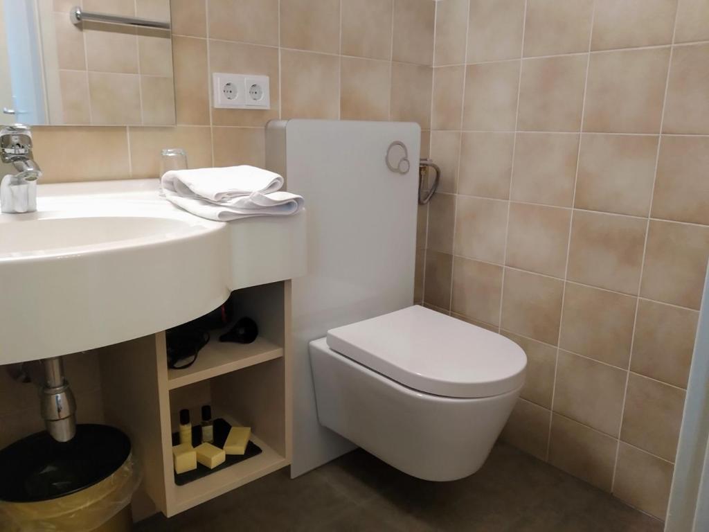 Koupelna v ubytování Gästehaus Residenz Lapeiner