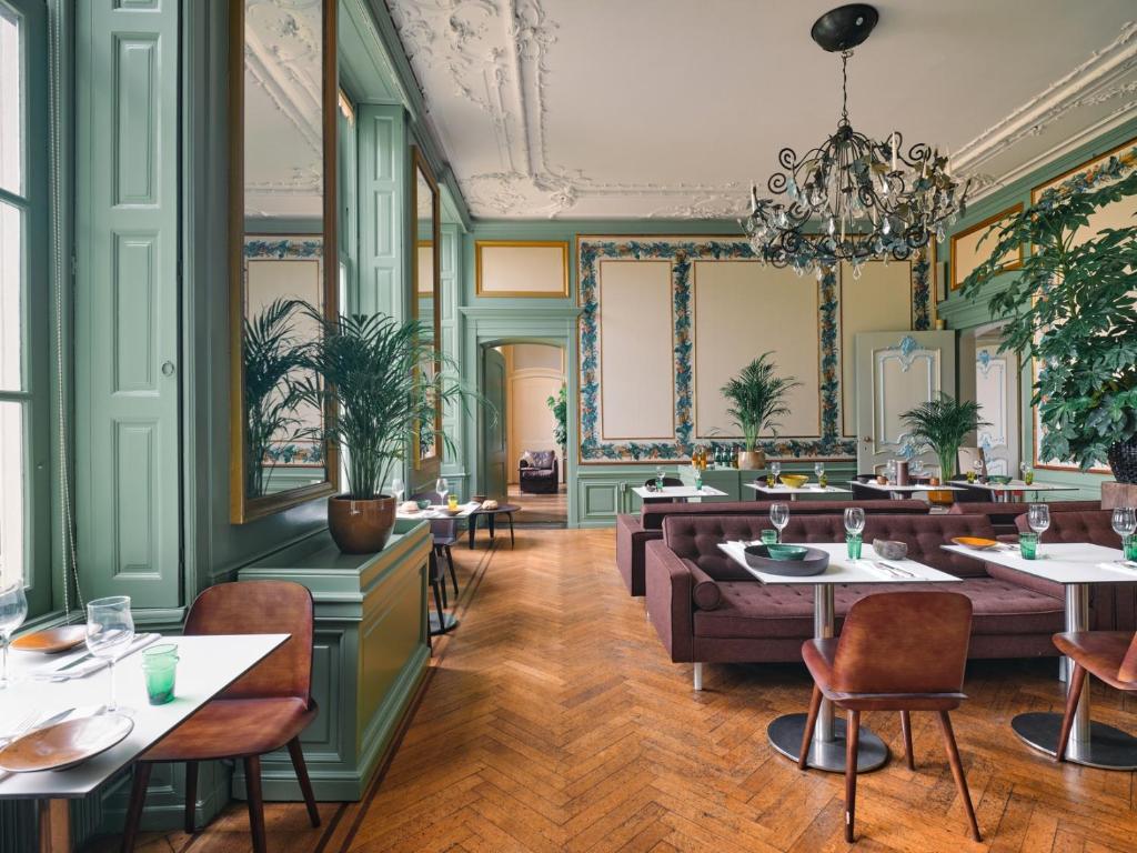 Posezení v ubytování Eco Hotel Plantage Rococo