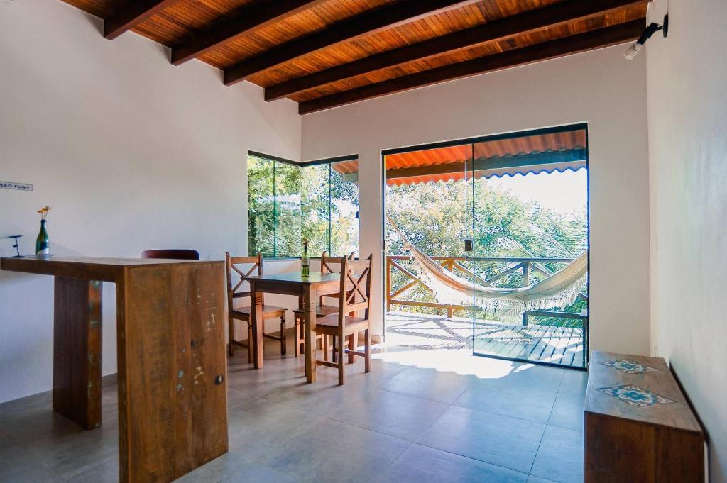 Posezení v ubytování Pousada e Restaurante Mangue Seco Angra