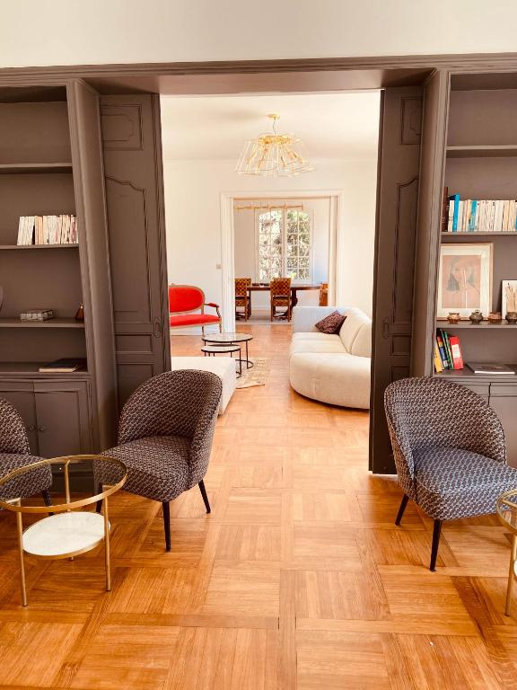 Ein Sitzbereich in der Unterkunft Villa Agrippa