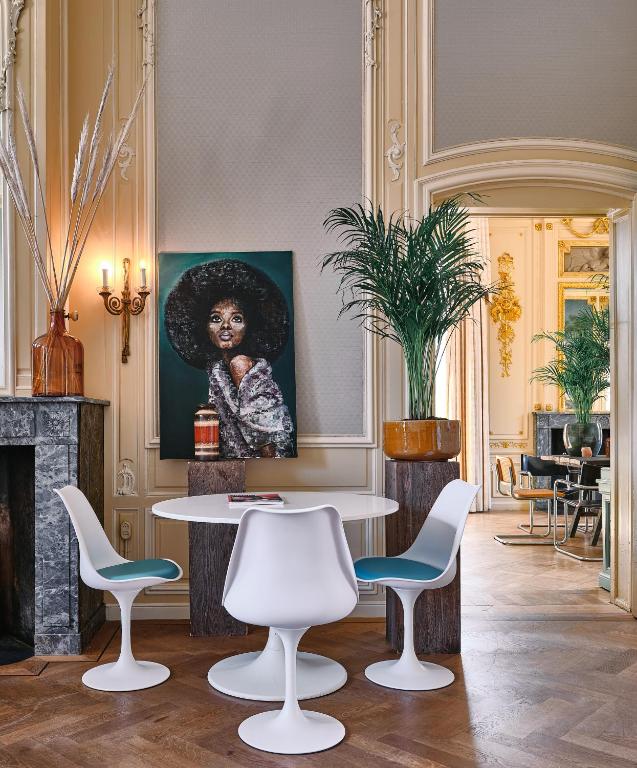 Posezení v ubytování Eco Hotel Plantage Rococo