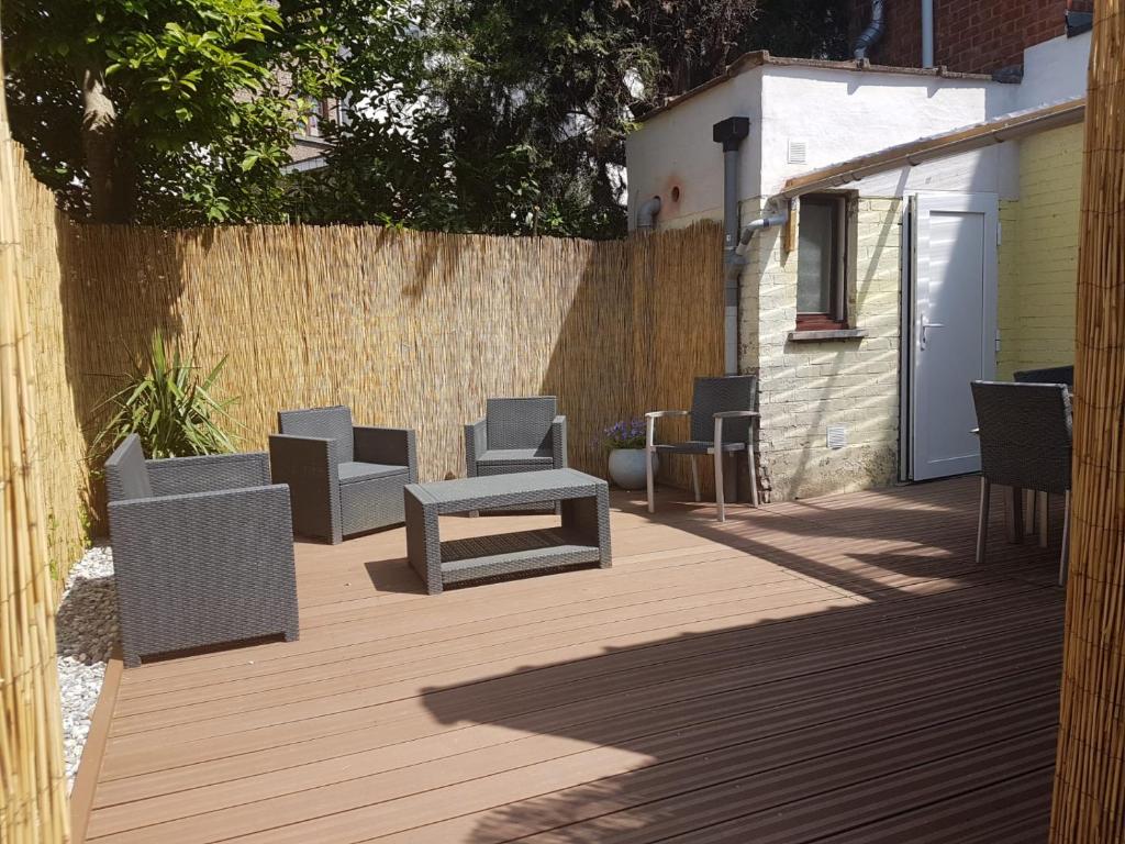 Patio nebo venkovní prostory v ubytování Albert - Rooms