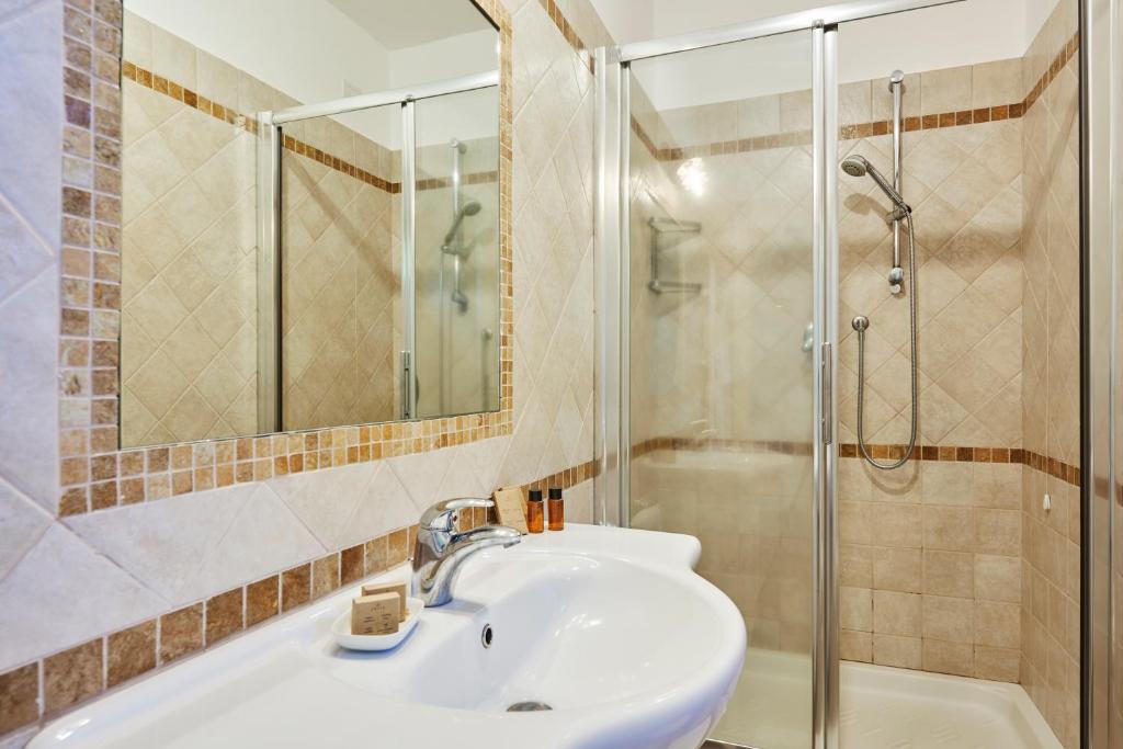 Koupelna v ubytování Agriturismo Pometti - Fattoria La Selva