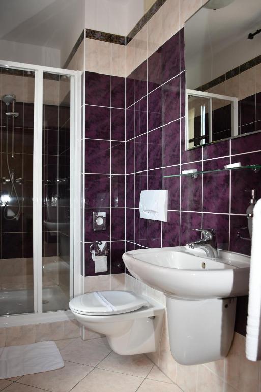 Koupelna v ubytování Hotel Buchlovice