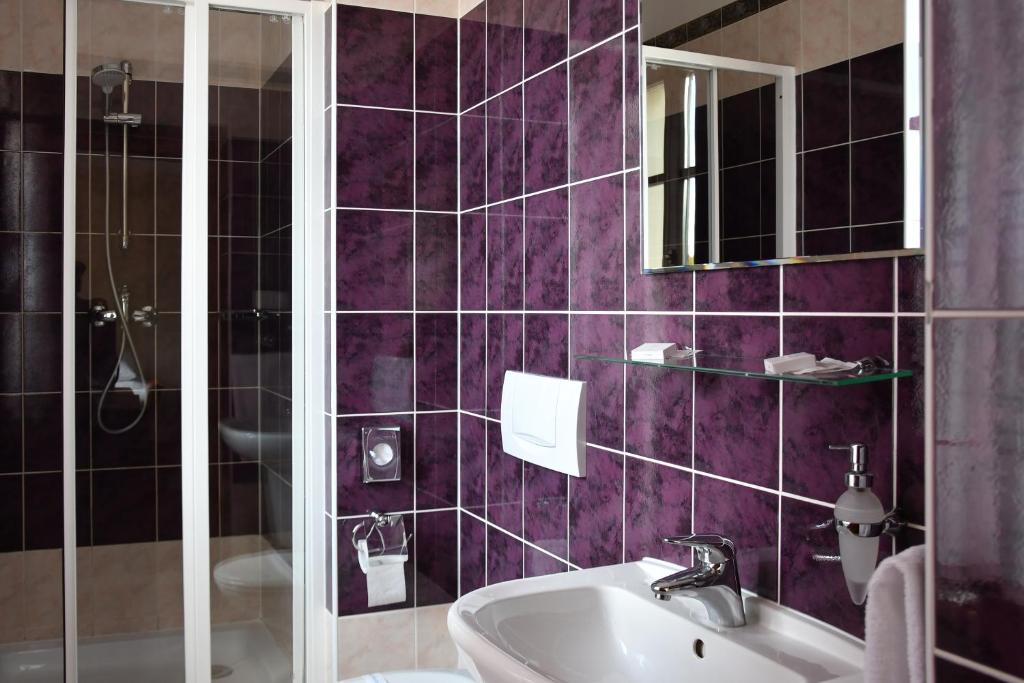 Koupelna v ubytování Hotel Buchlovice