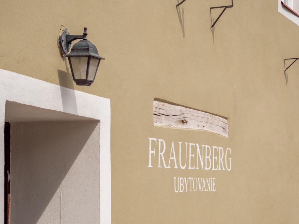 Certifikát, hodnocení, plakát nebo jiný dokument vystavený v ubytování Frauenberg